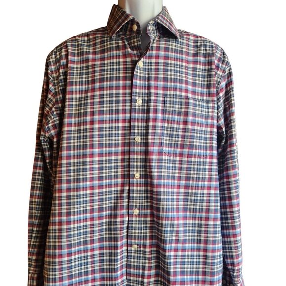 Kirkland Signature Men's Long Sleeve Plaid Button Down Shirt Size M - Picture 1 of 5
